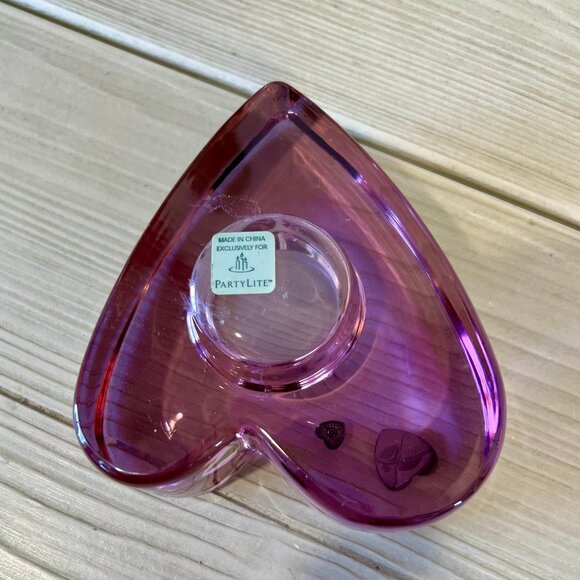 PartyLite Purple Passion Heart Voitive Candle Holder #7787 - Picture 6 of 6